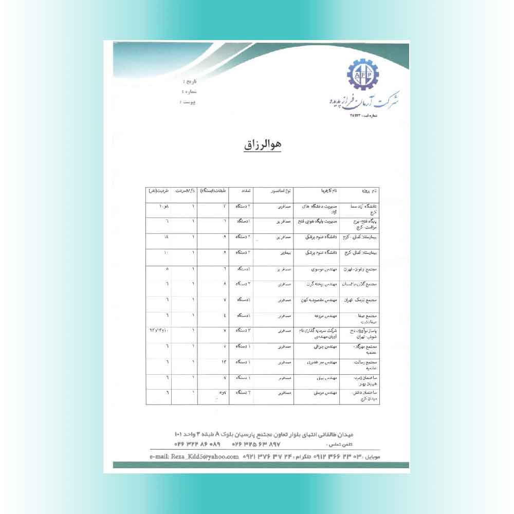 آسانسور و پله برقی آرمان فراز پدیده